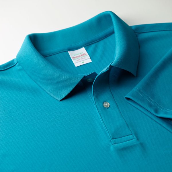 画像2: 【Unitedathle】ユナイテッドアスレ|4.1オンス ドライアスレチック ポロシャツ (ポケット付) (2)