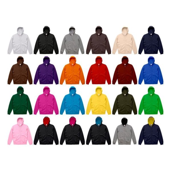 画像9: 【United Athle】ユナイテッドアスレ|10.0オンス スウェット フルジップ パーカ (裏パイル) (キッズサイズ) (9)