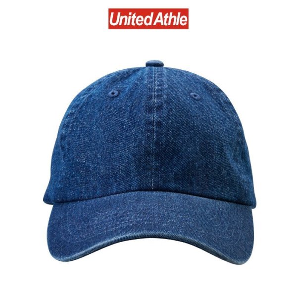 画像2: 【United Athle】ユナイテッドアスレ|デニム ウォッシュ ロー キャップ (2)