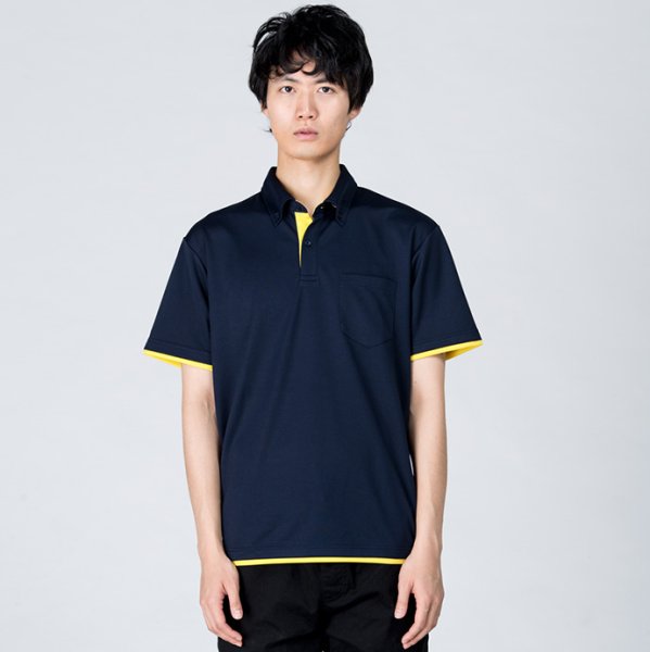 画像6: 【glimmer】グリマー|4.4オンス ドライレイヤード ボタンダウンポロシャツ (ポケット付き) (6)