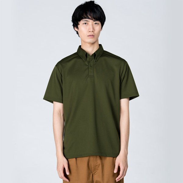画像4: 【glimmer】グリマー|4.4オンス ドライボタンダウンポロシャツ (4)