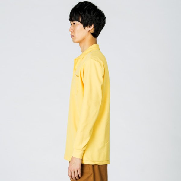 画像3: 【Printstar】プリントスター 5.8オンス T/C長袖ポロシャツ(ポケット付) (3)