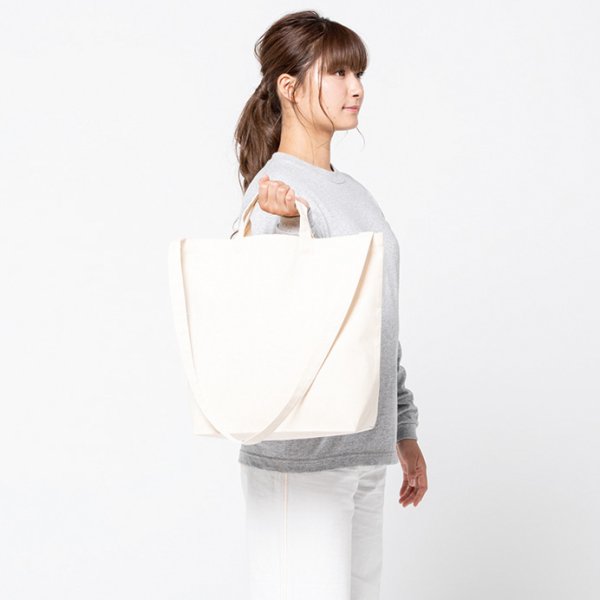 画像3: 【Printstar】プリントスター キャンバスショルダートート(ポケット付) (3)