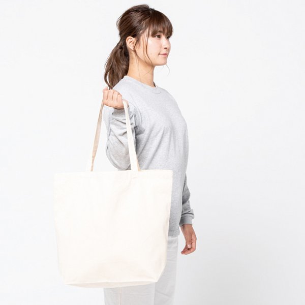 画像2: 【Printstar】プリントスター ライトキャンバストート (L) (2)