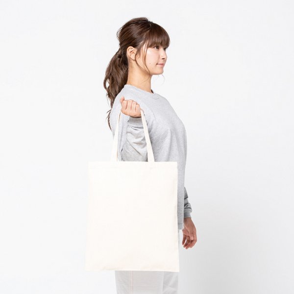 画像2: 【Printstar】プリントスター ライトキャンバスフラットトート (L) (2)