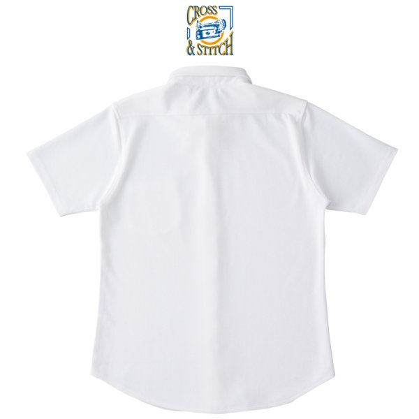 画像2:  【CROSS STITCH】クロススティッチ 5.9oz ビズスタイル ニットシャツ (2)