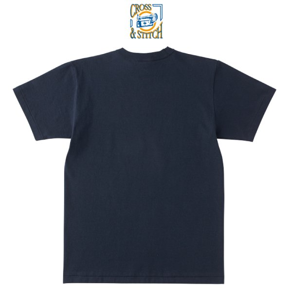 画像2: 【CROSS STITCH】クロススティッチ 6.2oz オープンエンド マックスウェイト バインダーネックTシャツ (2)