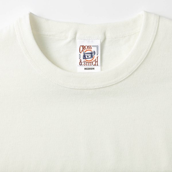 画像4: 【CROSS STITCH】クロススティッチ 6.2oz オープンエンド 3/4スリーブ ベースボールTシャツ (4)