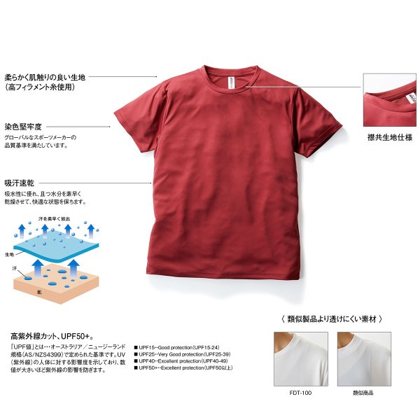 画像2: 【BEES BEAM】ビーズビーム|4.0oz ファンクショナルドライTシャツ (キッズサイズ) (2)