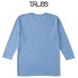 画像2: 【TRUSS】トラス | 4.4oz トライブレンド 3/4スリーブTシャツ (2)