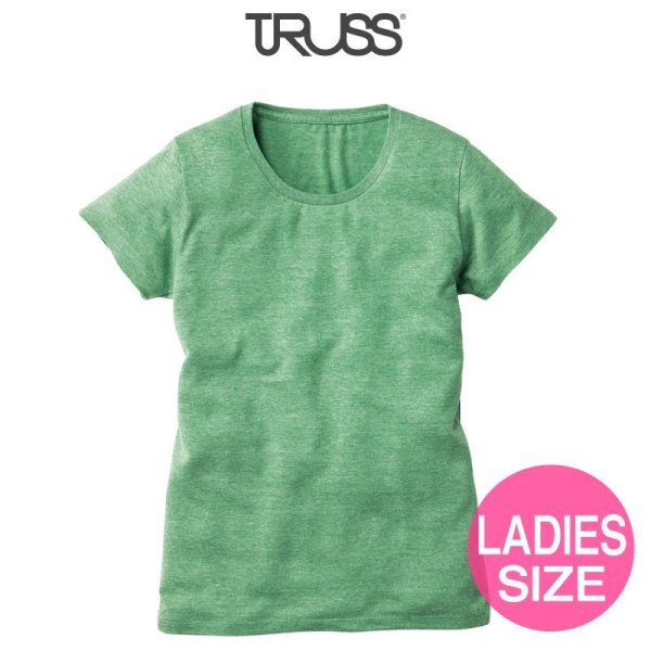 画像1: 【TRUSS】トラス | 4.4oz トライブレンド ウィメンズ Tシャツ (1)