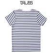 画像2: 【TRUSS】トラス | 4.3oz ナローボーダー Tシャツ (2)