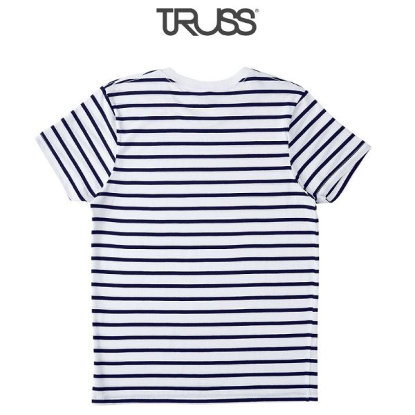 画像2: 【TRUSS】トラス | 4.3oz ナローボーダー Tシャツ (2)