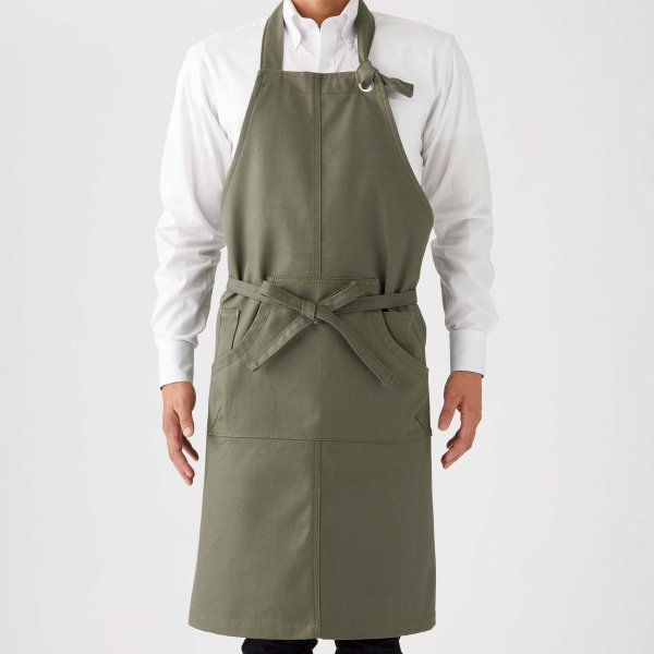 画像3: 【TRUSS】トラス | クラフトエプロンロング (3)