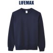 画像1: 【LIFEMAX】ライフマックス | 10.0oz クルーネックロレーナー (裏起毛) (1)