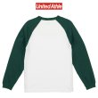 画像2: 【United Athle】ユナイテッドアスレ｜5.6オンス ラグラン ロングスリーブ Tシャツ（1.6インチリブ） (2)