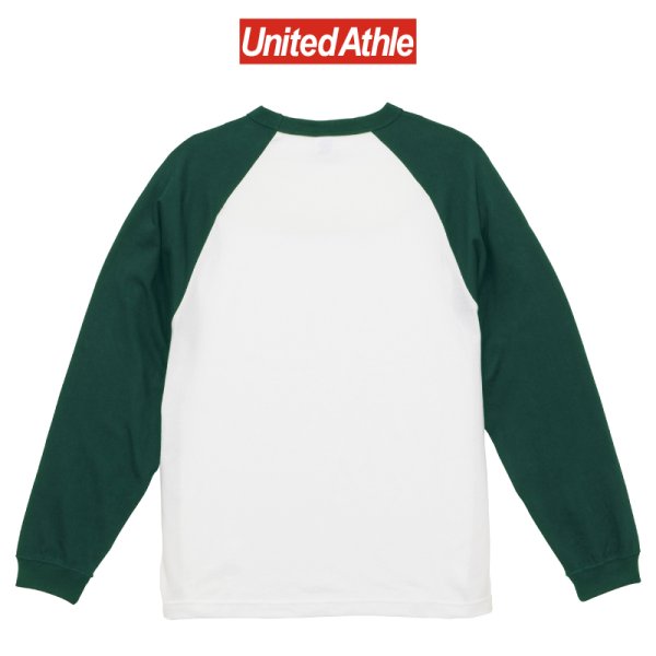 画像2: 【United Athle】ユナイテッドアスレ｜5.6オンス ラグラン ロングスリーブ Tシャツ（1.6インチリブ） (2)