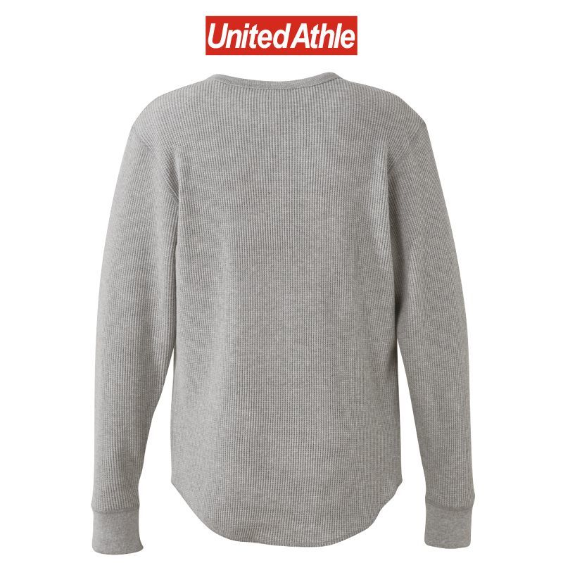 【United Athle】ユナイテッドアスレ｜10.3オンス ヘヴィーウェイト ワッフル ロングスリーブ Tシャツ - 3960-01